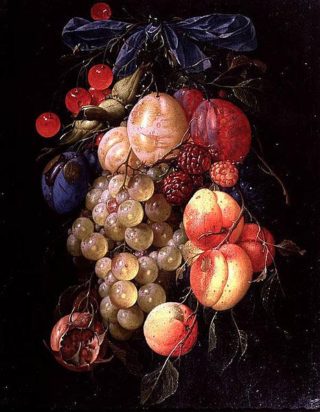 Cornelis de Heem A Garland of Fruit oil painting image